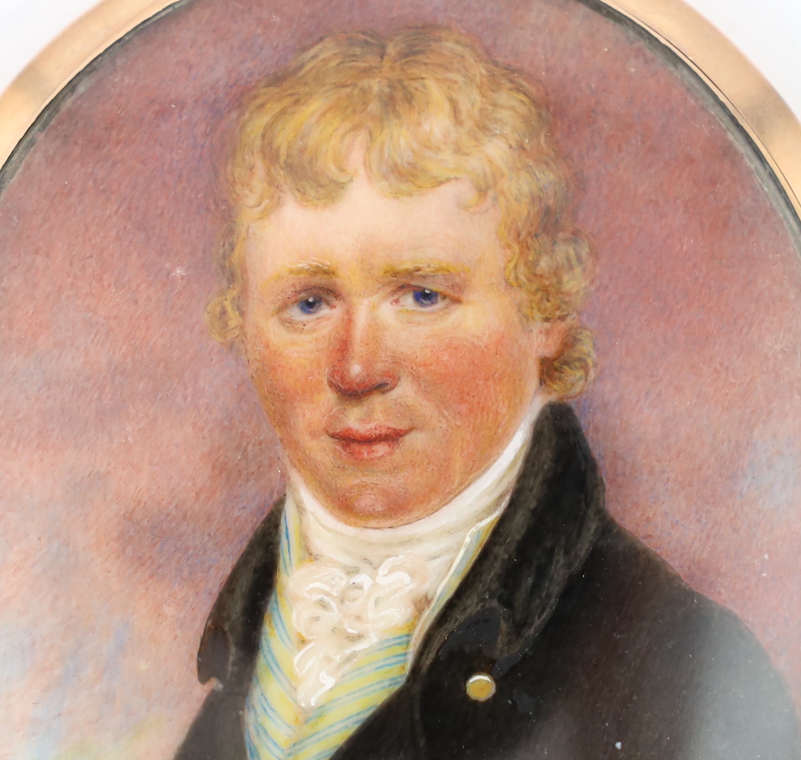 Peter Paillou Jnr (British, 1757-c.1832), Portrait miniature of a gentleman, watercolour on ivory, 7 x 5.5cm. CITES Submission reference 67LVX6R5